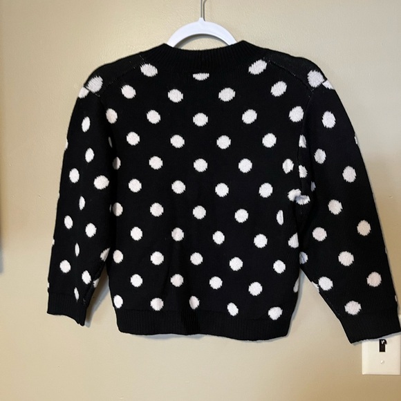 Joie Brettina 100% Wool Polka Dot Cropped Sweater - Picture 7 of 9